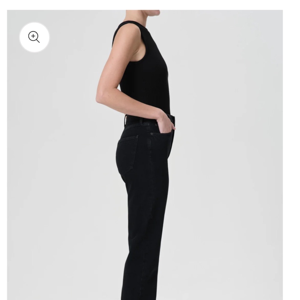 Agolde Black Straight Leg Jeans GUC - Picture 4 of 8
